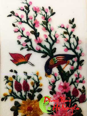 bộ tứ quý hồng cúc trúc mai