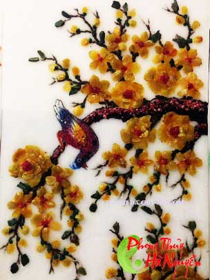 bộ tứ quý hồng cúc trúc mai