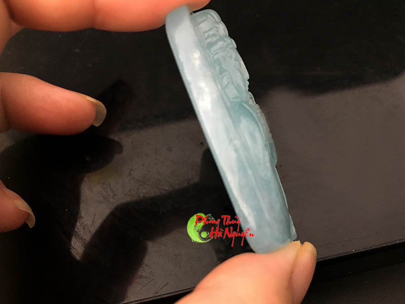 mặt phổ hiền bồ tát đá aquamarine