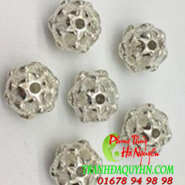charm bạc hoa sen mix vòng - phụ kiên bạc làm vòng CB11