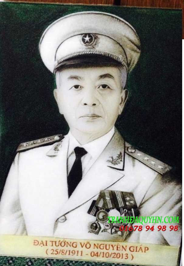 tranh đá quý chân dung Bác Giáp