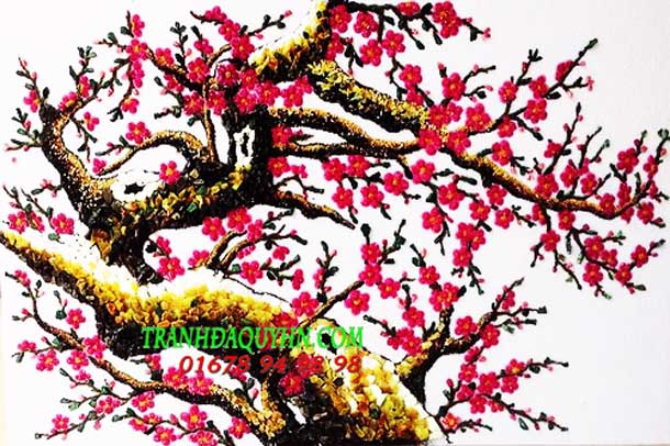 Tranh đá quý đào thế rồng