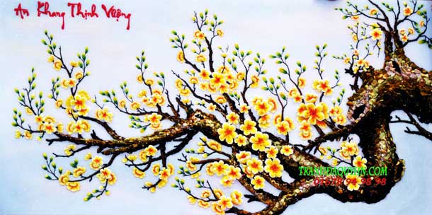 Quà tết ý nghĩa - tranh đá quý đẹp