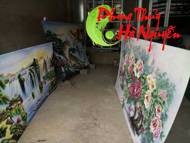 tranh đá quý hoa mẫu đơn