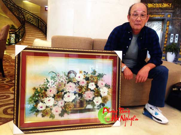 tranh đá quý hoa xếp