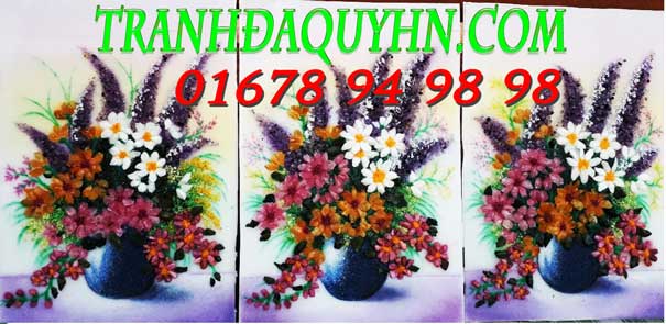 tranh đá quý hoa xếp