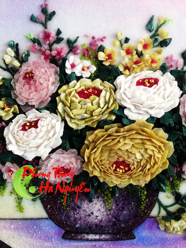 tranh đá quý hoa xếp