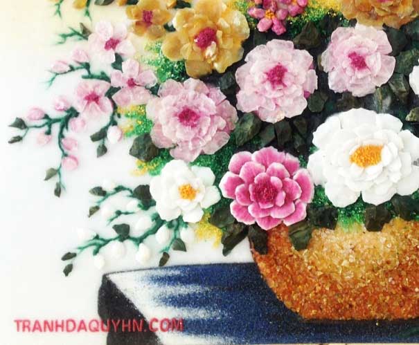 quà sinh nhật ý nghĩa - tranh đá quý hoa xếp