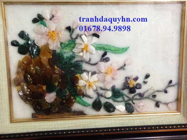 tranh đá quý hoa xếp