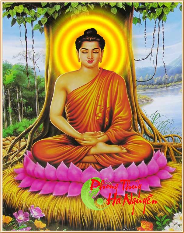 tranh đá quý tranh phật thích ca mâu ni