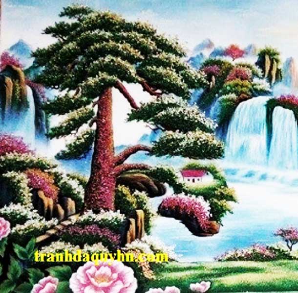 Tranh đá quý phong cảnh non nước