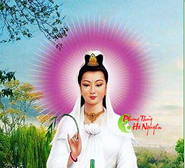 tranh đá quý chân dung quan thế âm bồ tát