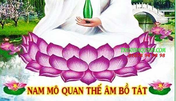 tranh đá quý chân dung quan thế âm bồ tát