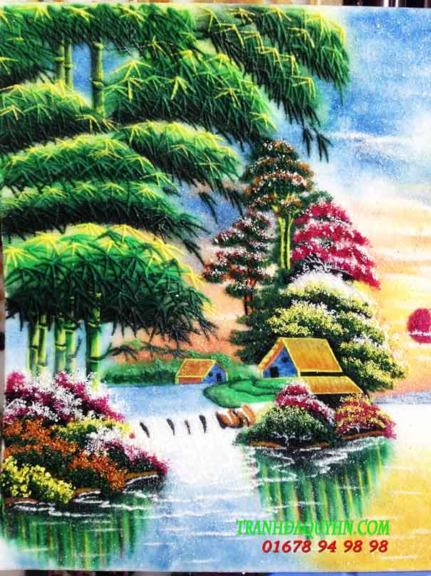 tranh đá quý thuận buồm xuôi gió