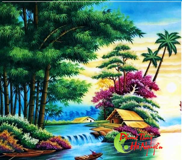 tranh đá quý thuận buồm xuôi gió