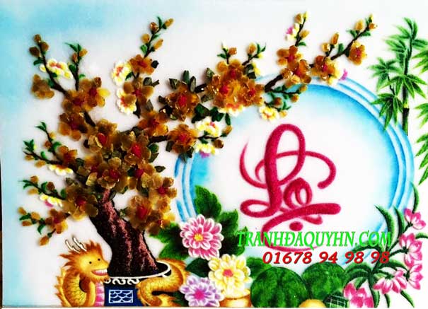 Tranh đá quý quà tặng mừng thọ