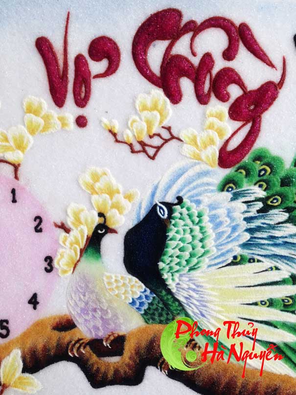 tranh đá quý tranh chữ, tranh thư pháp