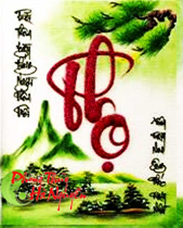 tranh đá quý chữ thọ