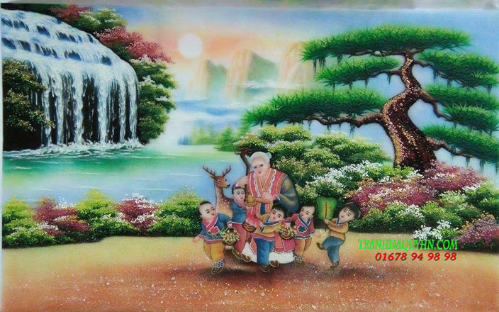 tranh mừng thọ bà