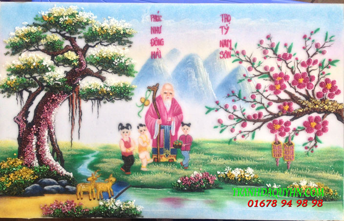 tranh chúc thọ đẹp