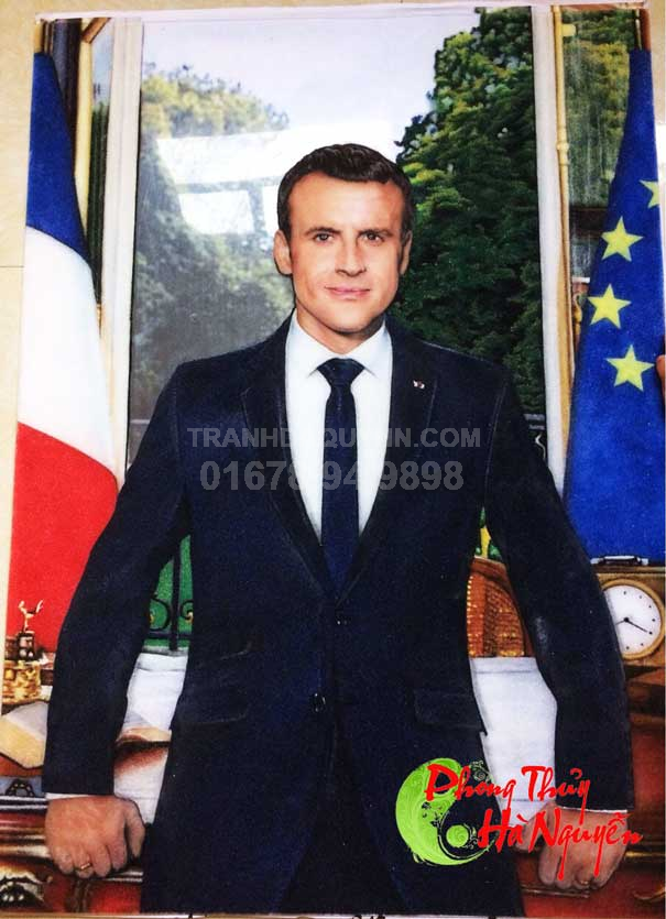 tranh đá quý chân dung tổng thống Pháp giá 3.380.000 vnđ