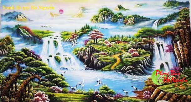 Tranh đá quý phong cảnh non nước NN3 giá 5.700.000 vnđ