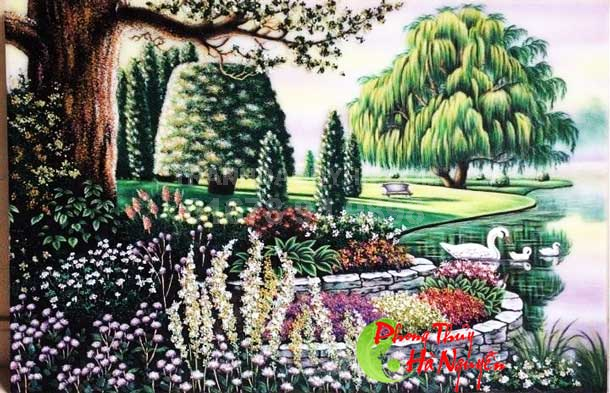 Tranh đá quý phong cảnh nước ngoài PCNN3 giá  3.250.000 vnđ