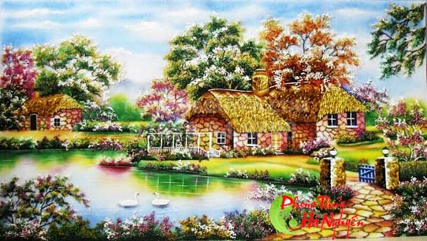 Tranh đá quý phong cảnh nước ngoài PCNN6 giá 1.500.000 vnđ