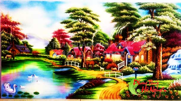 Tranh đá quý phong cảnh nước ngoài PCNN8 giá 2.250.000 vnđ