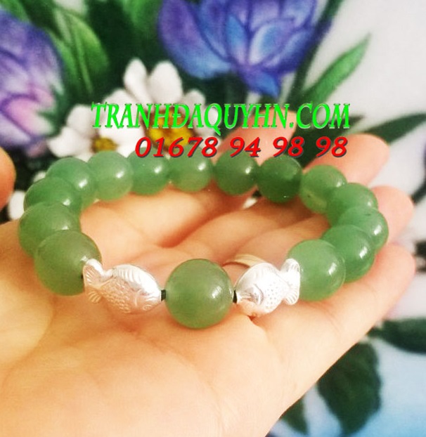 vòng tay đá thạch anh xanh