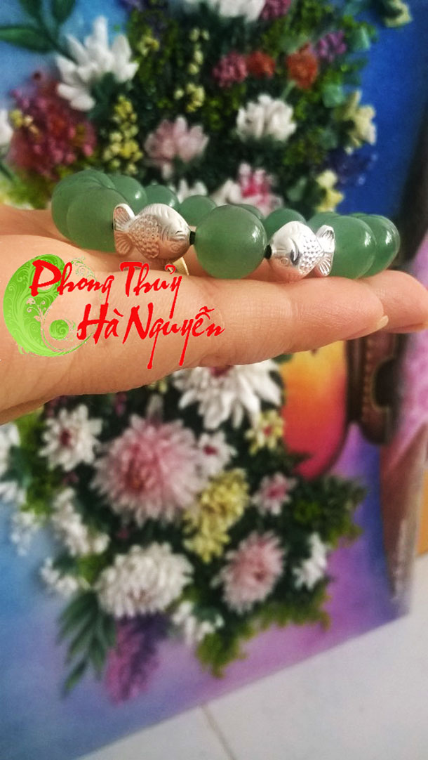 vòng tay đá thạch anh xanh