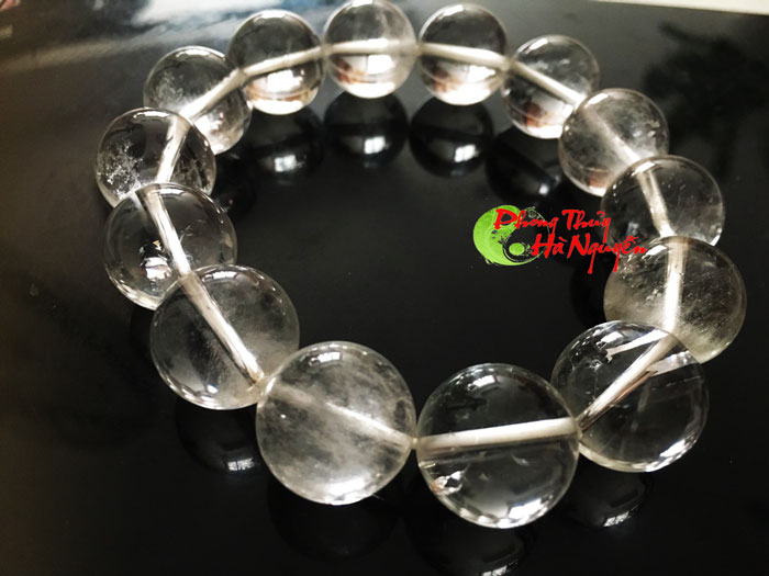 vòng tay đá thạch anh trắng 16 ly giá rẻ