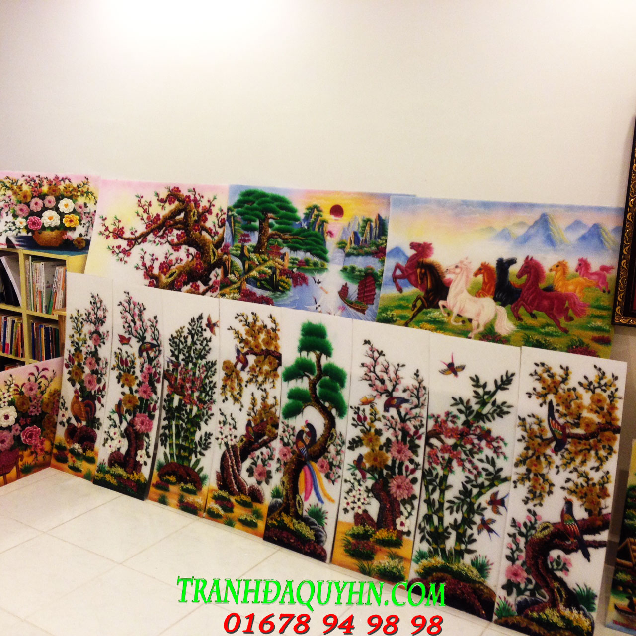 xưởng tranh đá quý tại hà nội