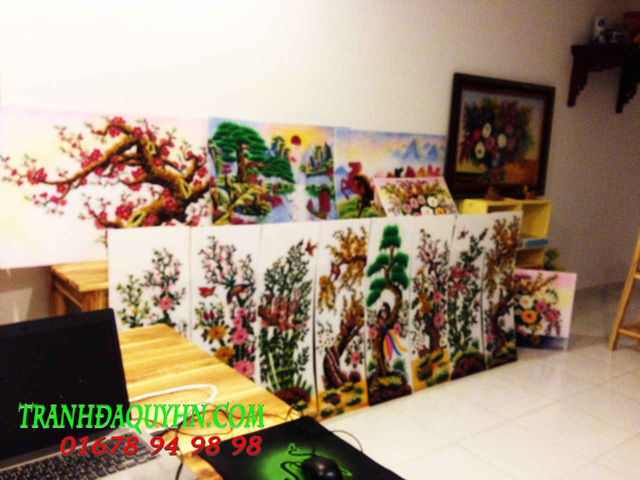 tranh đá quý tại hà nội